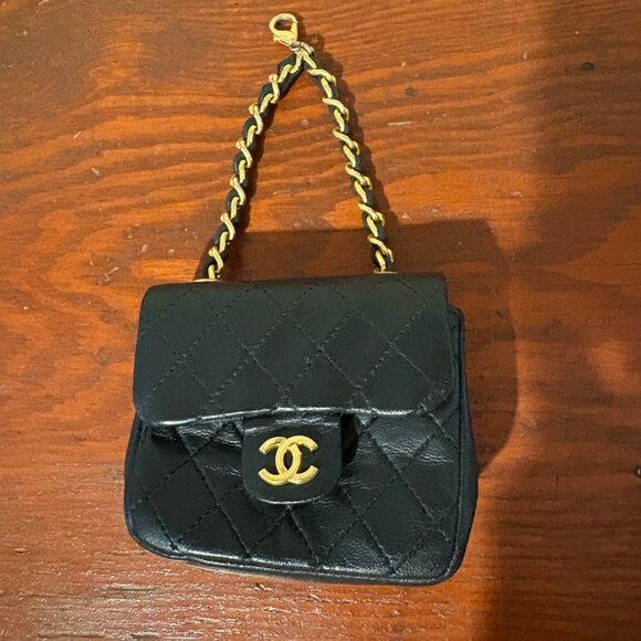 Chanel Vintage Matelassé Quilted Micro Mini Flap Bag - Picture 1 of 14